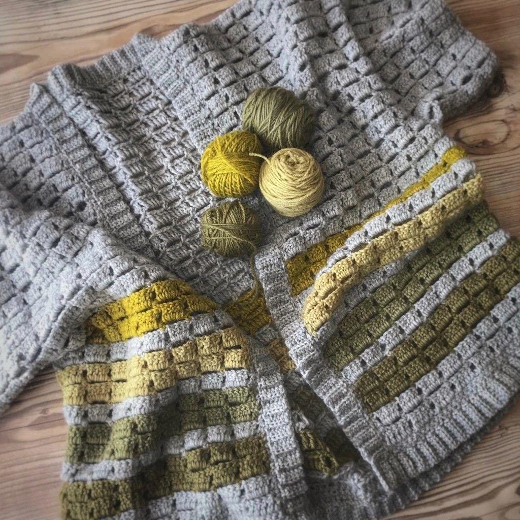 Easy Granny Hexagon Cardigan Crochet Pattern | Jason Momoa-Inspired Boho Cardigan | Two-Toned, Oversized DIY Sweater | Beginner-Friendly PDF
