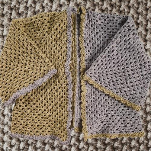Easy Granny Hexagon Cardigan Crochet Pattern | Jason Momoa-Inspired Boho Cardigan | Two-Toned, Oversized DIY Sweater | Beginner-Friendly PDF