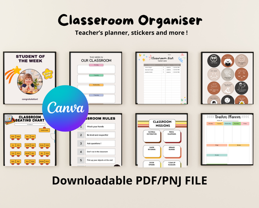 🌟 All-in-One Classroom Organizer: Where Organization Meets Inspiration 🌟 Empower Teachers, Engage Students, Delight Parents