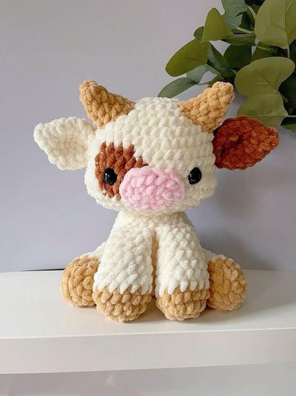 Easy Crochet Pattern: Adorable Baby Cow