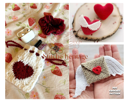 Valentine’s Crochet Trio – 3 Adorable Patterns, One Sweet Price! 💘