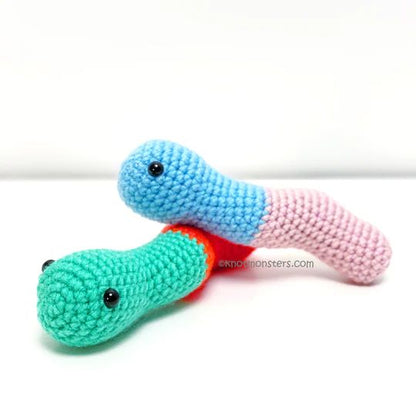 Gummy Worm Crochet Pattern: Easy Amigurumi Candy Toy for Beginners (DIY)