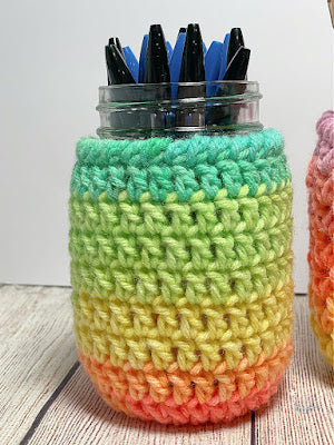 Crochet Jar Cover Pattern Bundle - 3 Mason Jar Covers, Double Crochet, Granny & V-Stitch - Beginner-Friendly Instant Download PDF