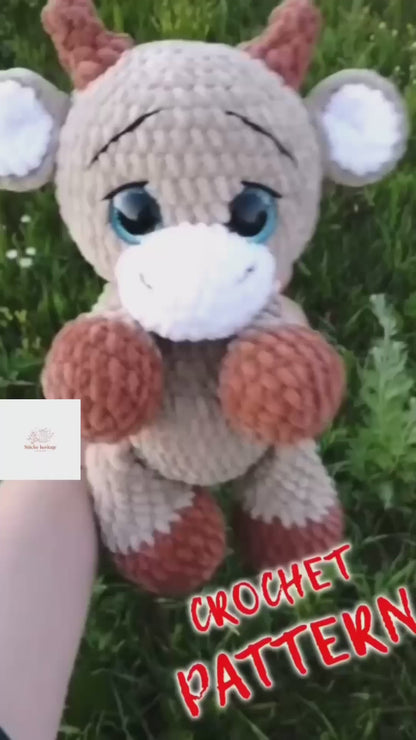 Easy Crochet Pattern: Adorable Baby Cow